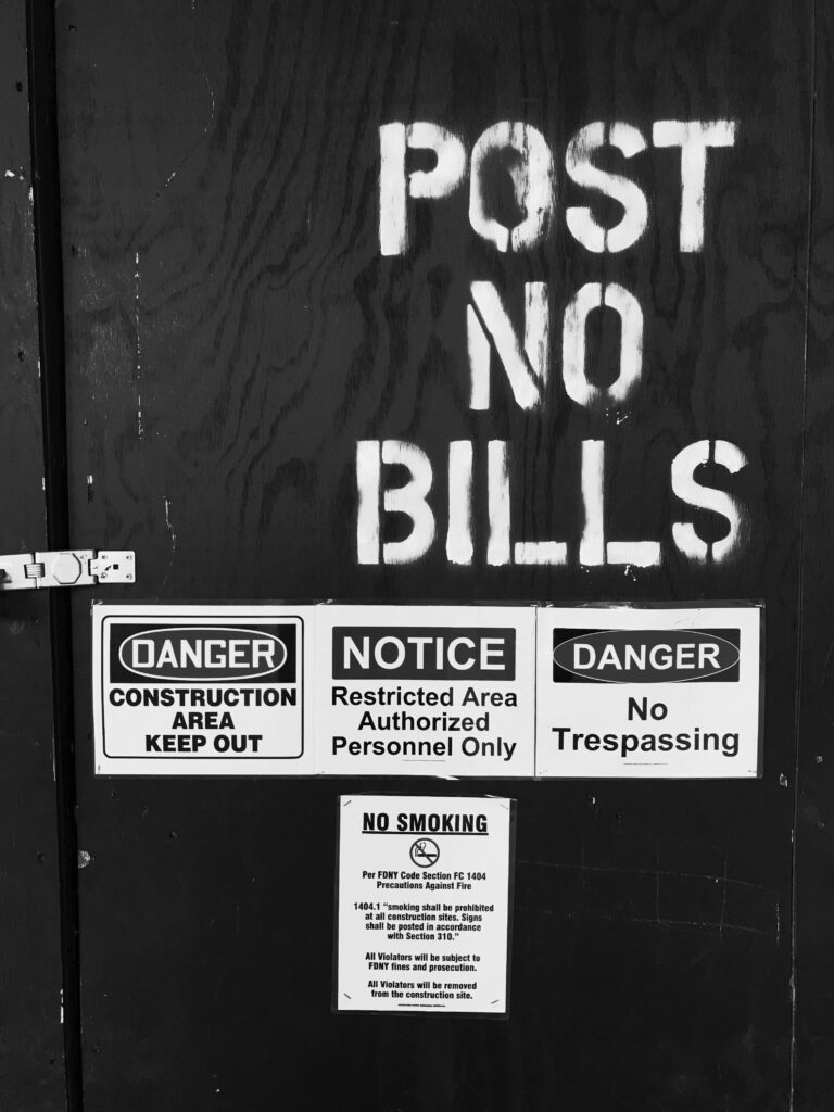 post no bills